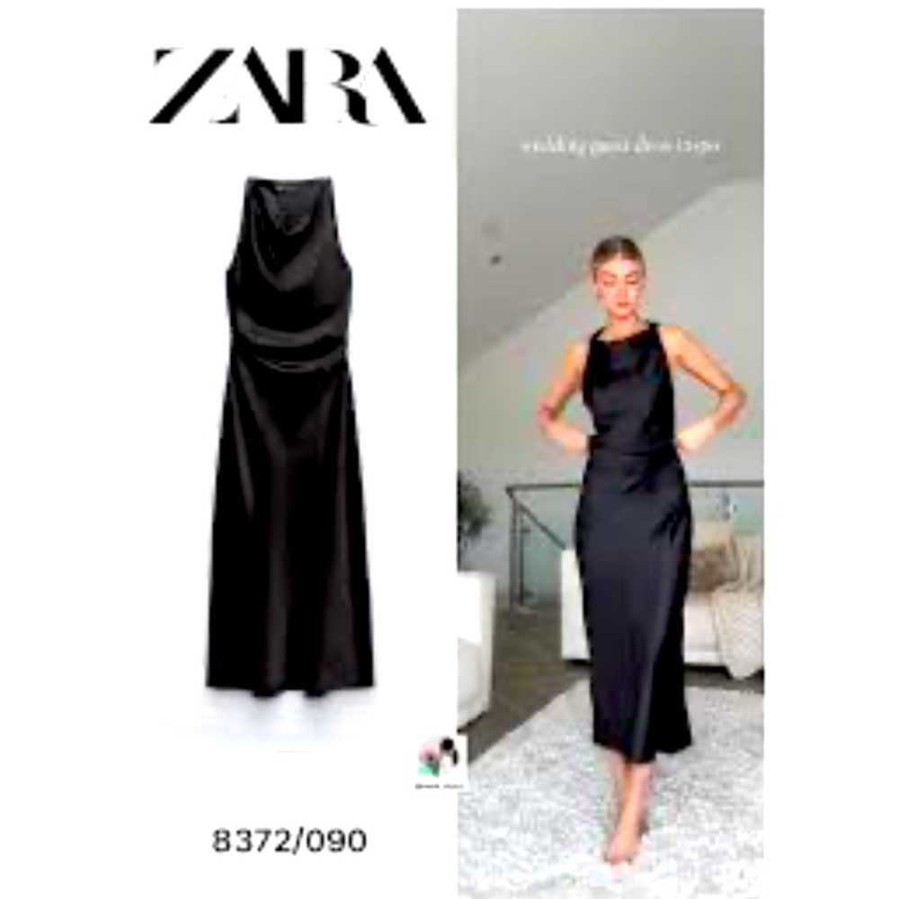 Satin Effect midi Dress